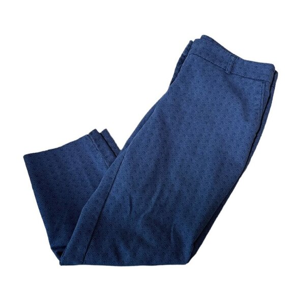 Hilary Radley Stretch Slim Leg Crop Pants in Blue Women's Size 8 - Picture 9 of 9